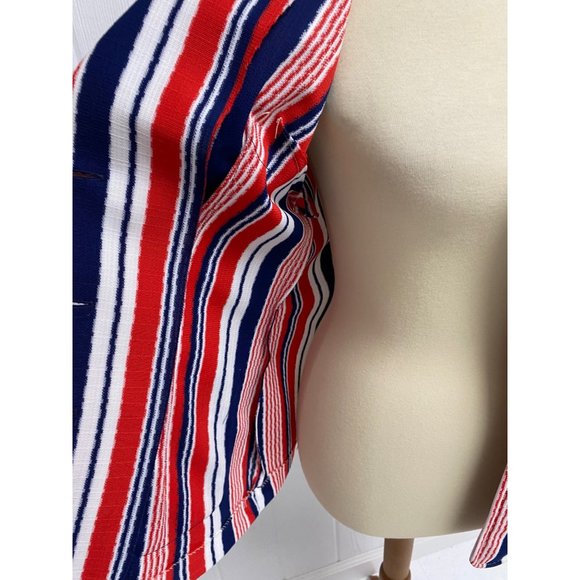 Vintage 60s  Union Made Jon Peters women's blazer striped button front size 9/10 - Picture 12 of 16